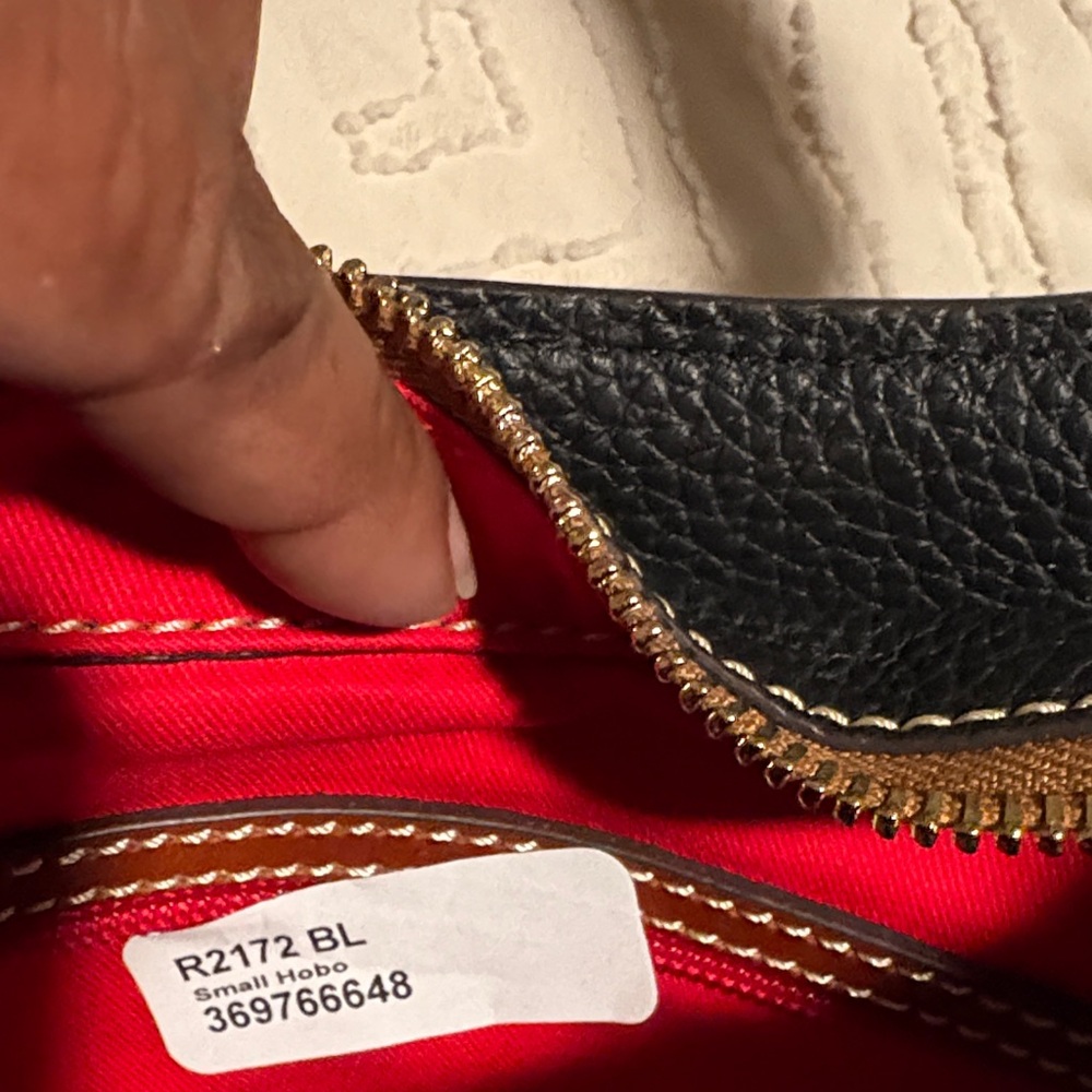 Dooney & Bourke Black and Brown Hobo Bag - Picture 13 of 15